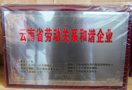 公司獲省總工會勞動關系和諧企業(yè)表彰